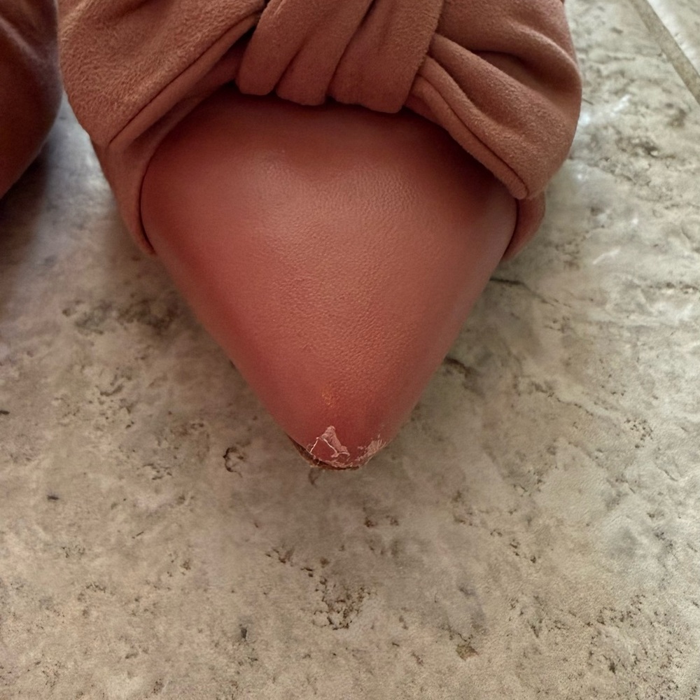 Tory Burch Pink Bow Flats - Picture 2 of 9